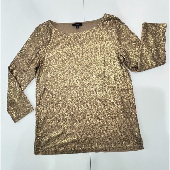 J CREW | S | Gold Sequins - Picture 4 of 16